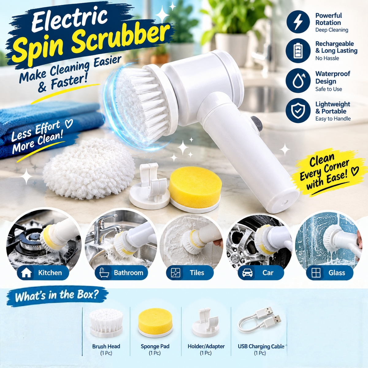 5-in-1 Electric Pan cleaners