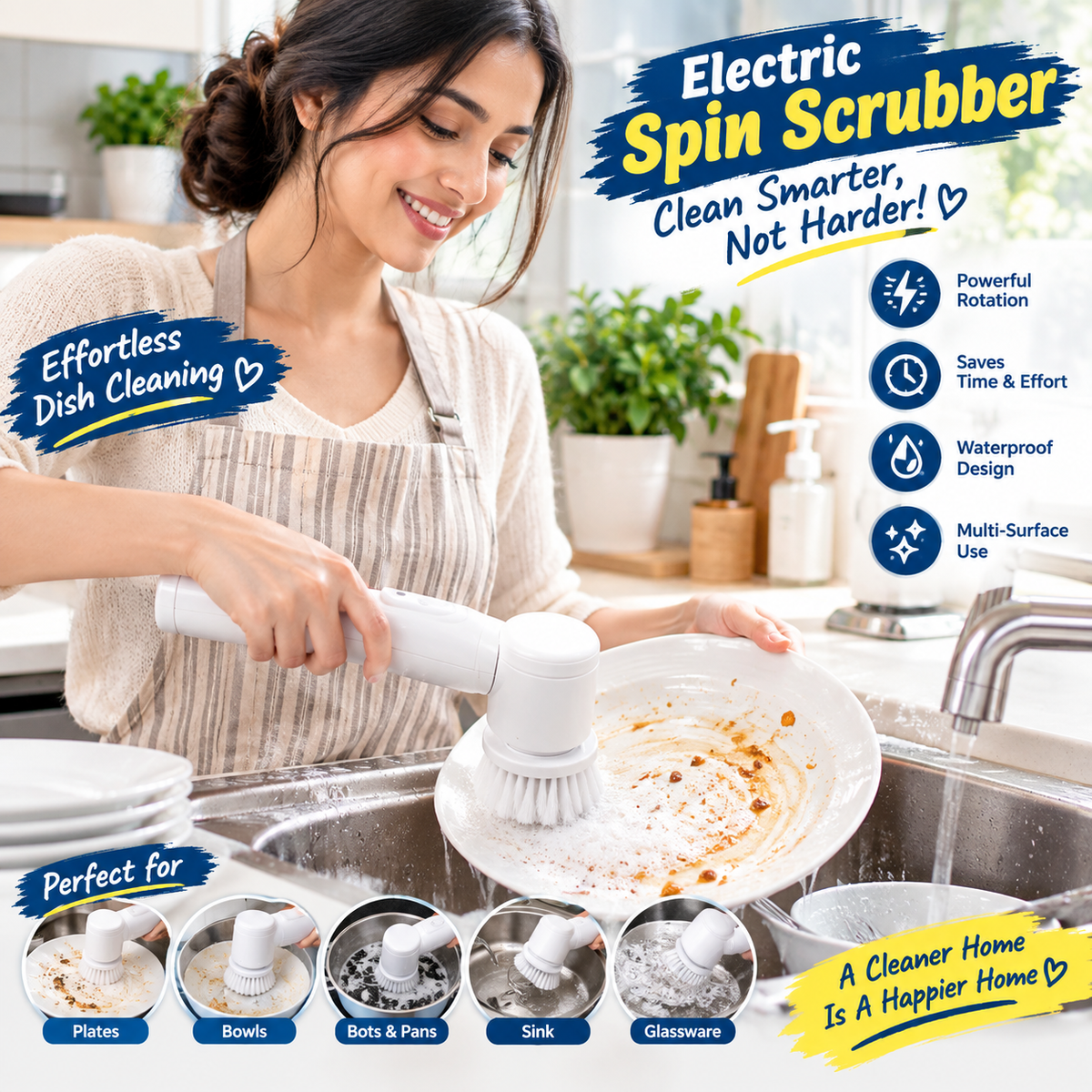 5-in-1 Electric Pan cleaners