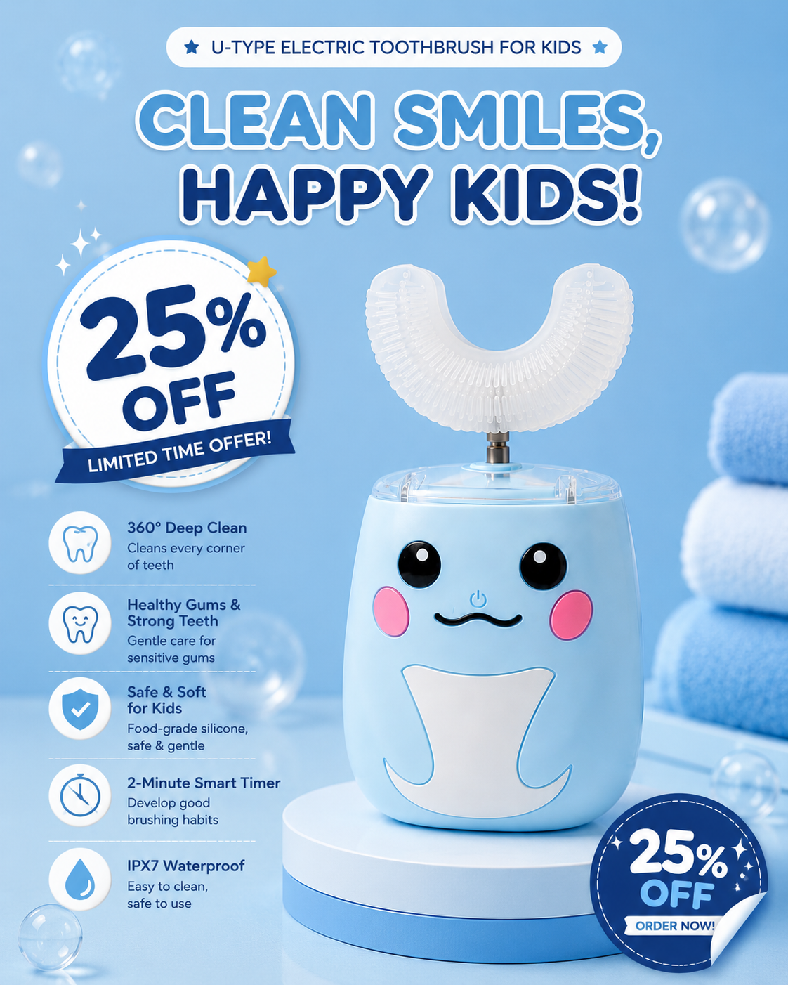 Kids U-Type Toothbrush